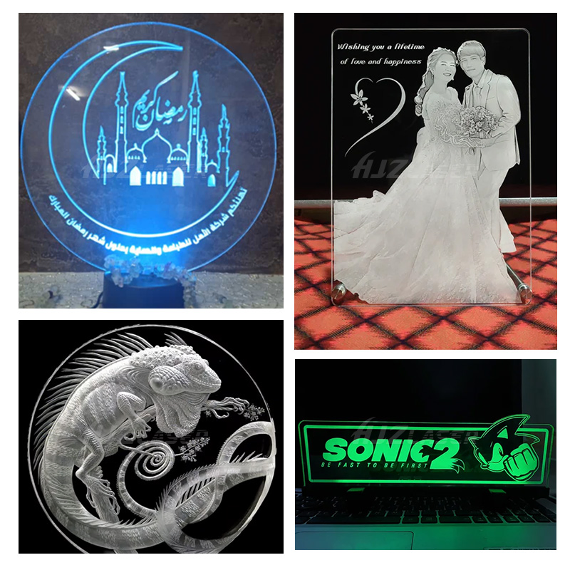 Christmas Gifts 900*600mm Auto Scan Camera 100W CO2 Laser Machine Wood Ruida System