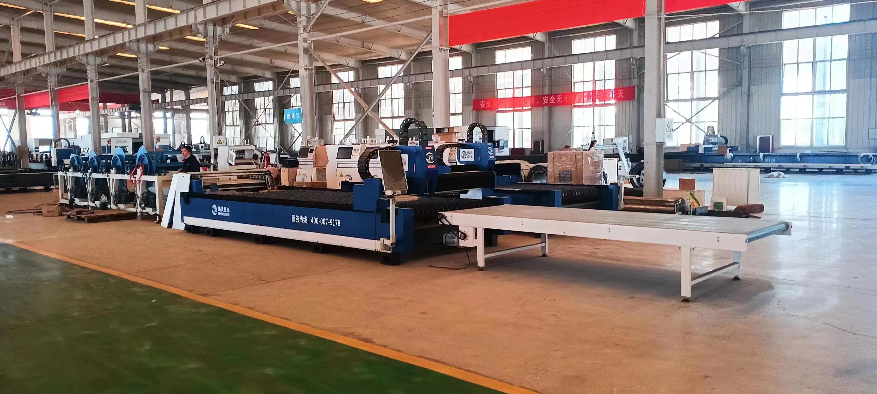 Automotive Sheet Metal Fabrication Cutter Coil Unwinding Laser Cutting System