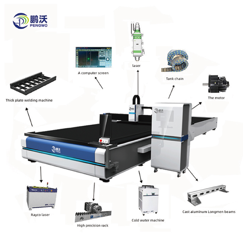 High Precision 1500W Fiber Laser Cutter for Industrial Use