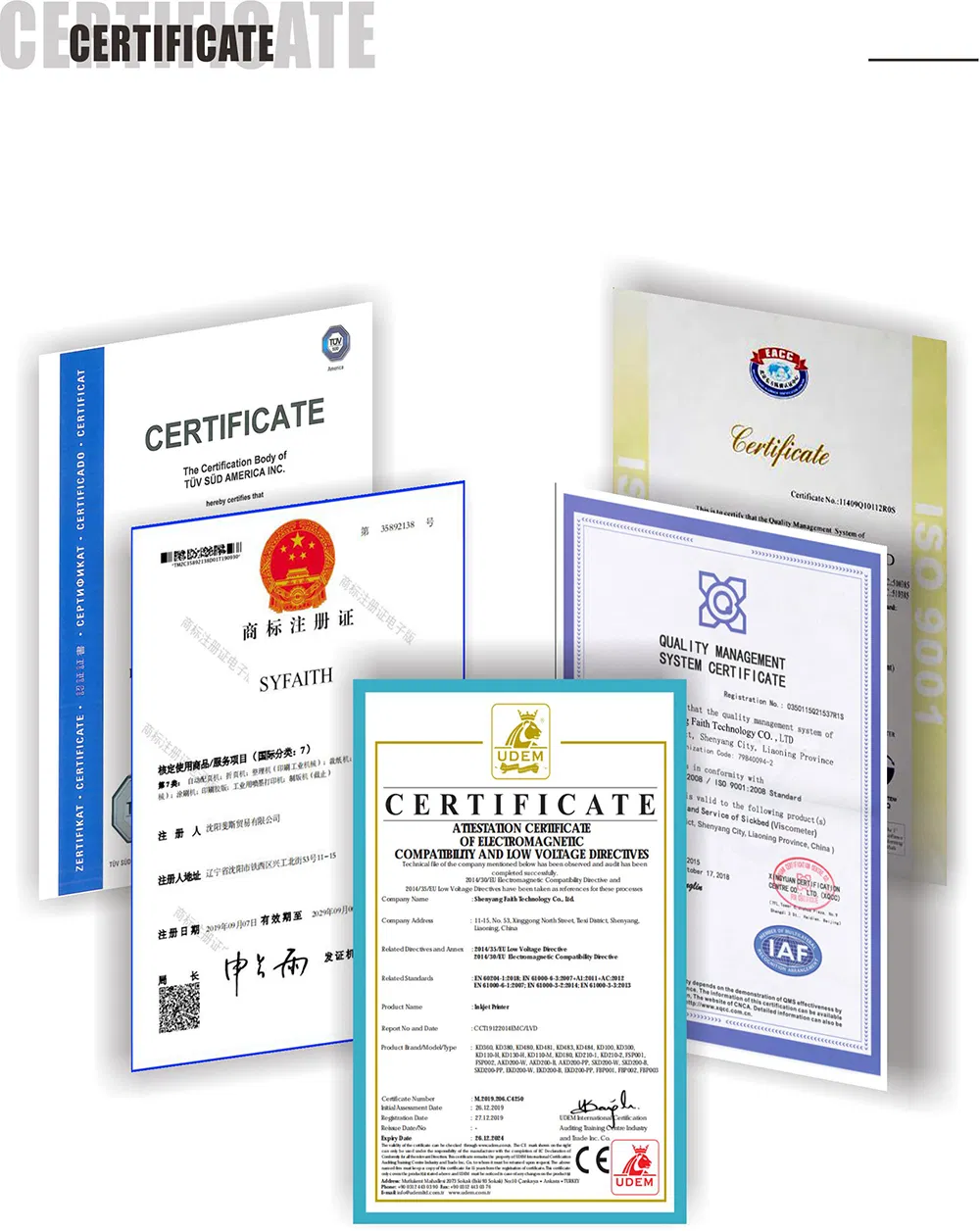 Certification