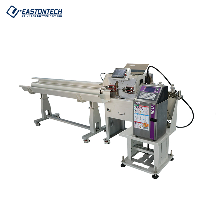 High-Precision Cable Cutting and Stripping Machine with Integrated Printer
