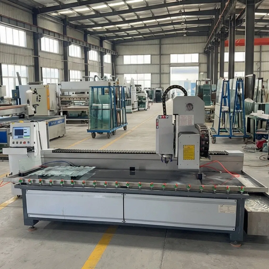 3-Axis CNC Glass Milling Machine Automatic CNC Engraving and Milling Machine New Design Glass Working Center with Core Motor Engine PLC and Pump Components