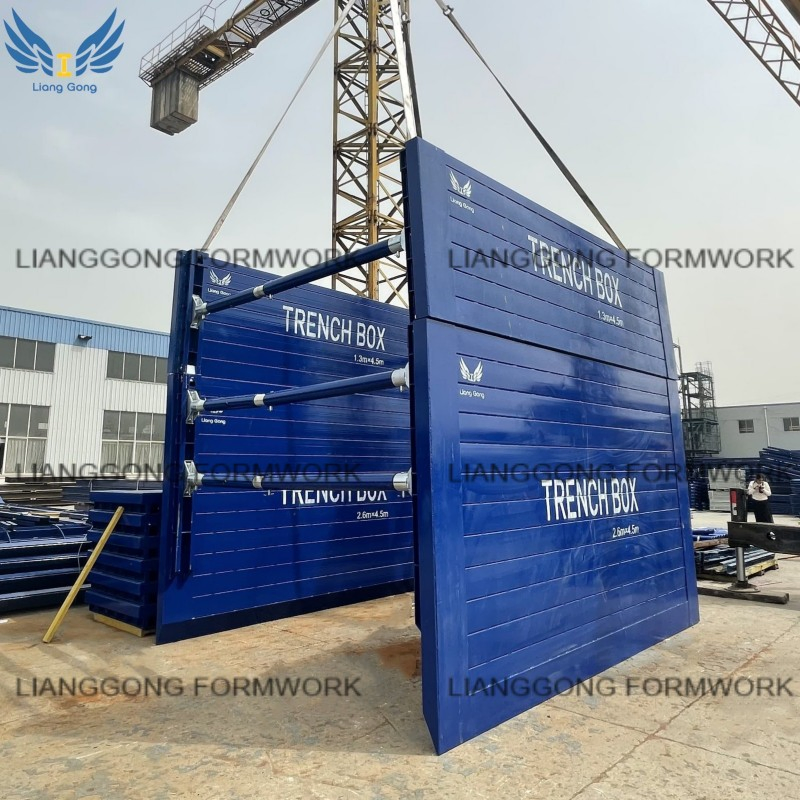 Steel Trench Box Shoring System for Gas/Oil Pipe Laying Construction