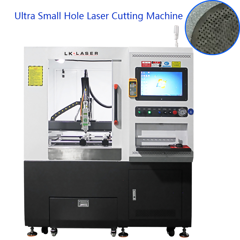 Small Stainless Steel Metal Thin Sheet Micro Hole Drilling CNC Fiber Laser Cutting Machine for Auto Horn Mesh
