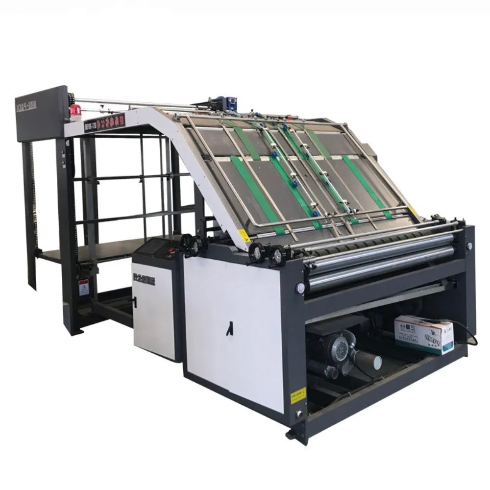 High Table Semi-Automatic Flute Laminating Machine Die Cutting Folder Gluing Machine