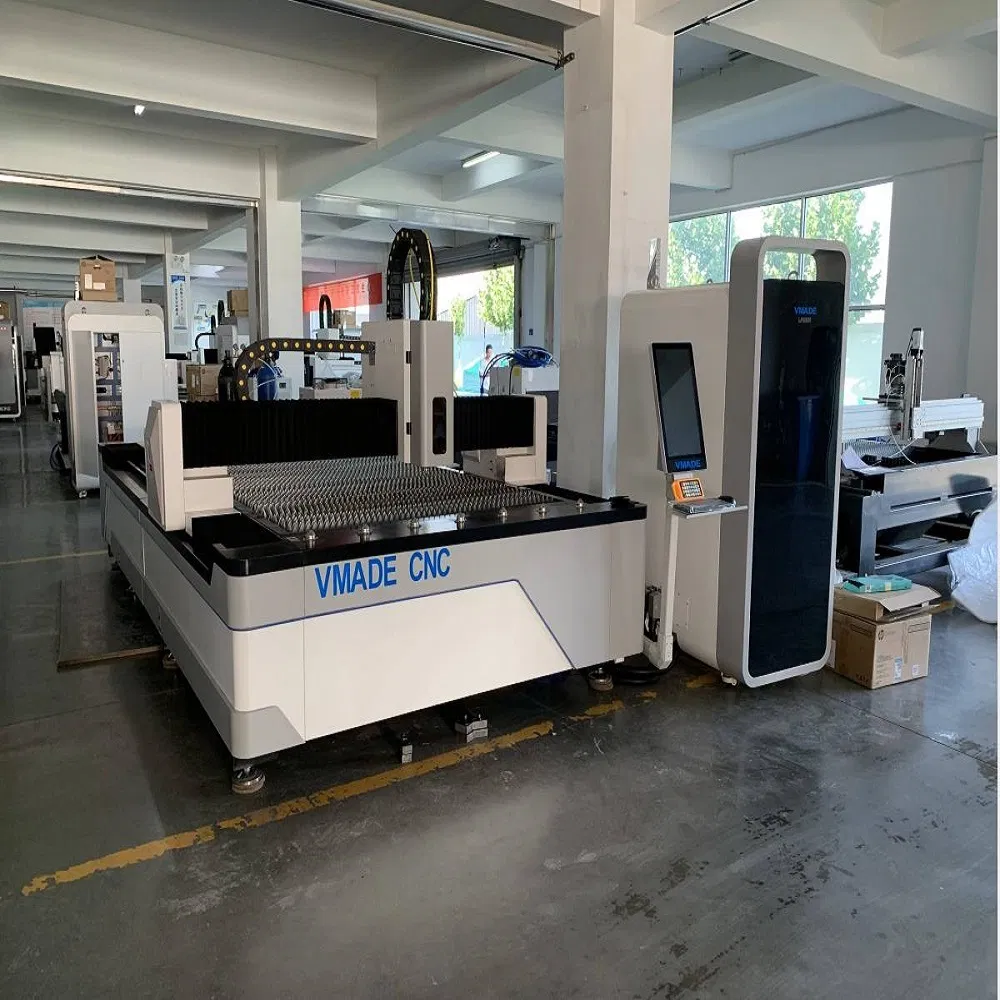 1000W 1500W Laser Fiber Cutting Machine for Thin Carbon Steel Stainless Steel Metal Sheet Plate