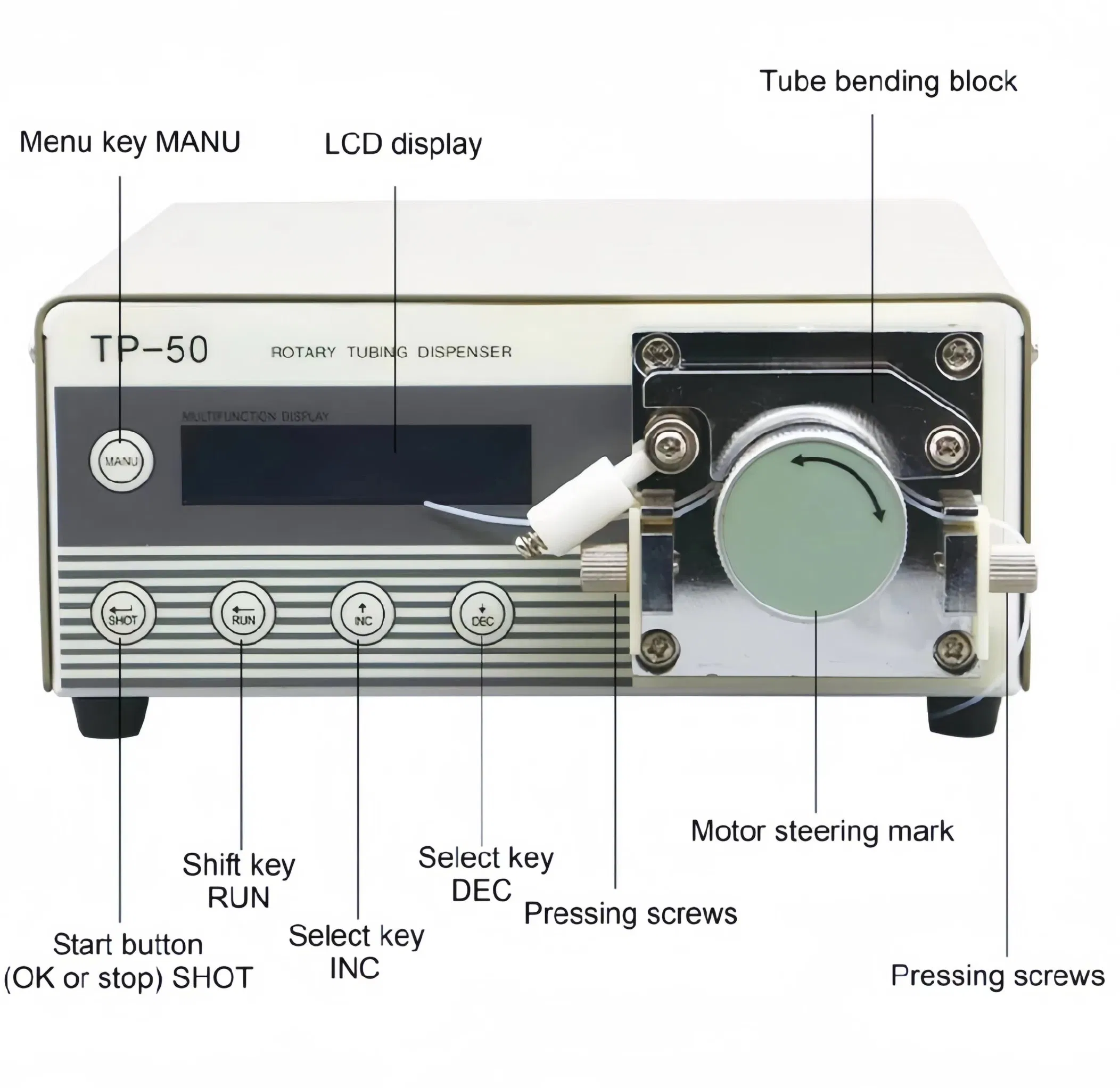 Ra Tp-50 Peristaltic Dispensing Machine Controlled by Digital Industrial Display