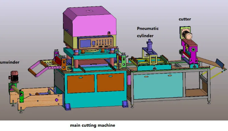 Drawing of the machine
