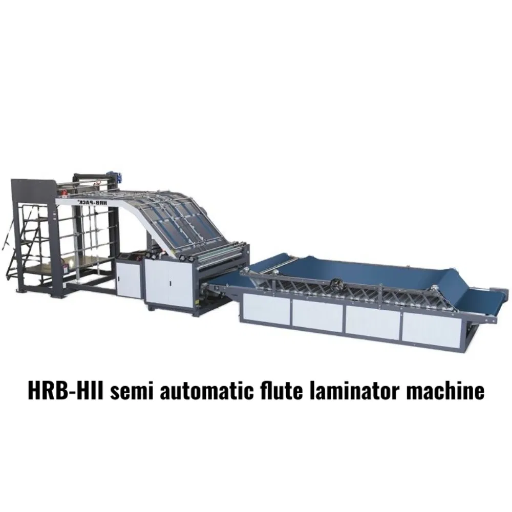 High Table Semi-Automatic Flute Laminating Machine Die Cutting Folder Gluing Machine