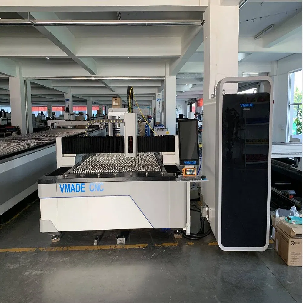 1000W 1500W Laser Fiber Cutting Machine for Thin Carbon Steel Stainless Steel Metal Sheet Plate