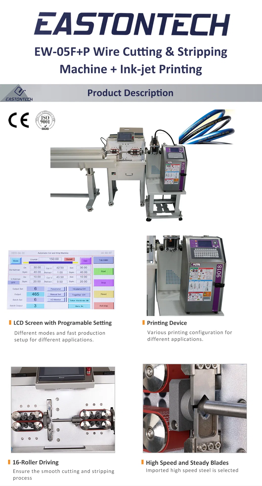 Cable Cutting and Stripping Machine