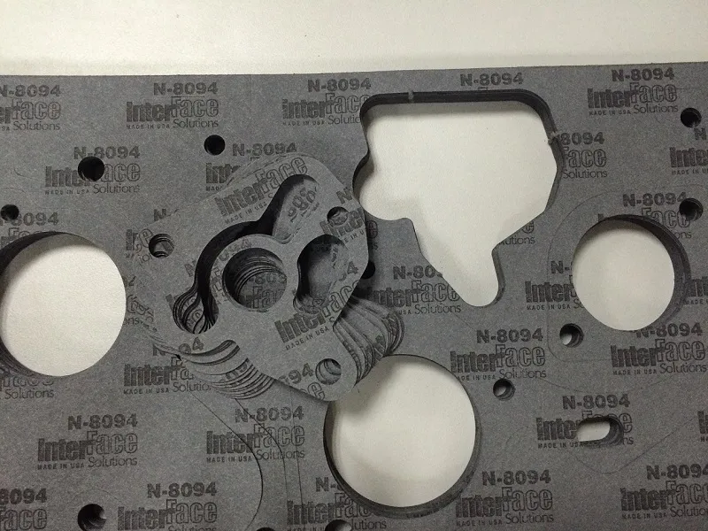 Die cutting sample of the gasket