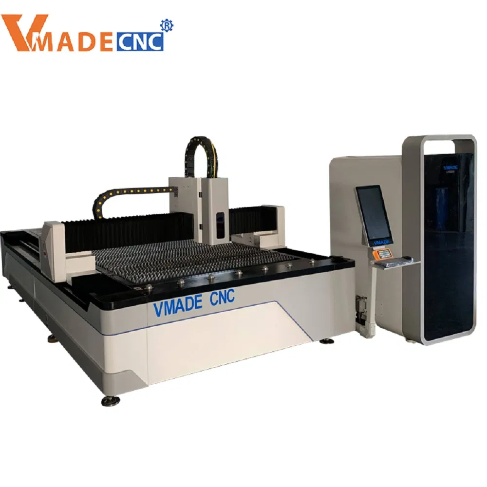 1000W 1500W Laser Fiber Cutting Machine for Thin Carbon Steel Stainless Steel Metal Sheet Plate