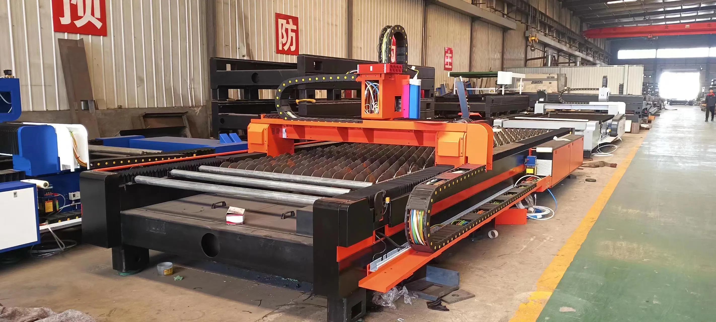 Automotive Sheet Metal Fabrication Cutter Coil Unwinding Laser Cutting System