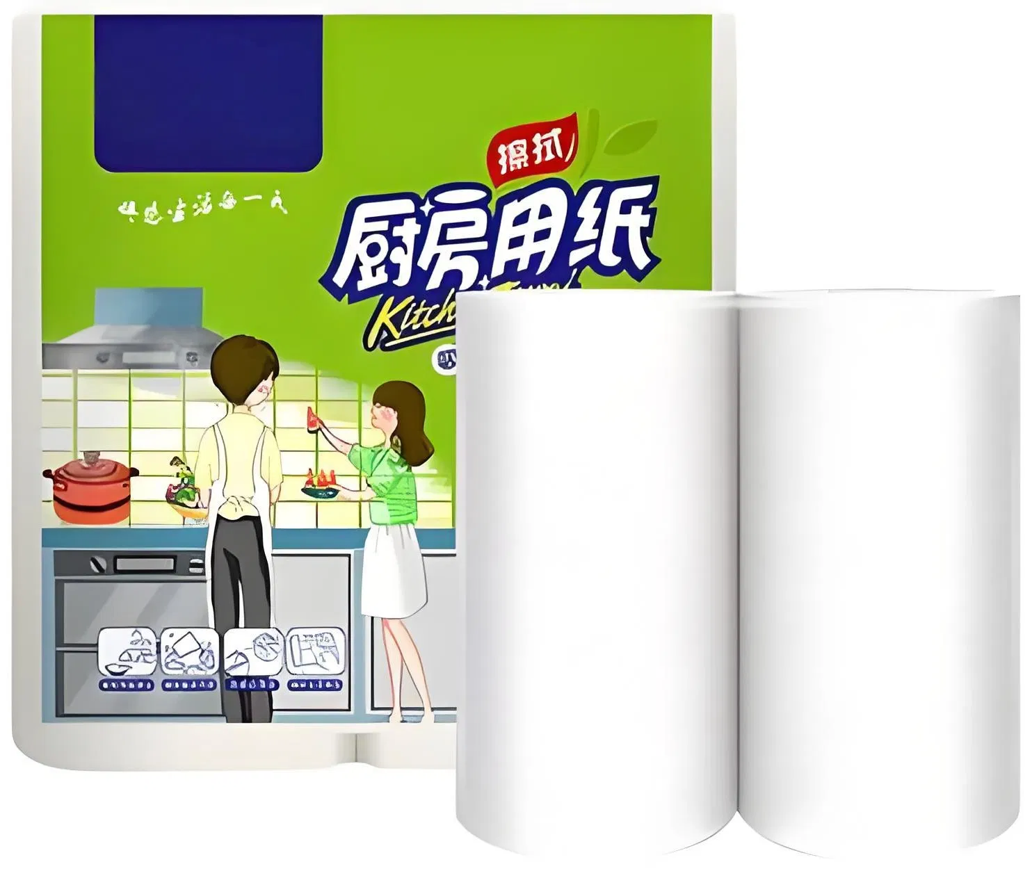 Kitchen Towel Paper Fully Automated Production Line - High-Speed Rewinding &amp; Cutting Machine