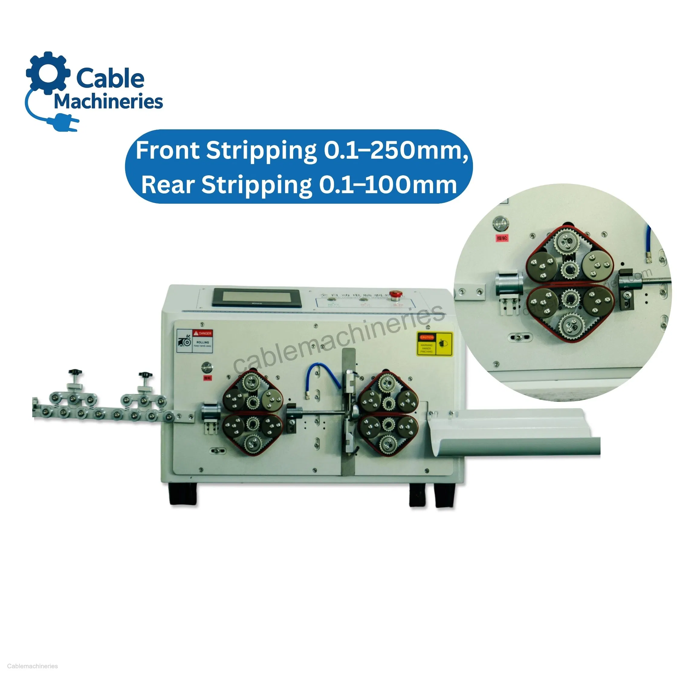 Kk-510 Tungsten Steel Wire Stripping Machine for ≤20mm Cables