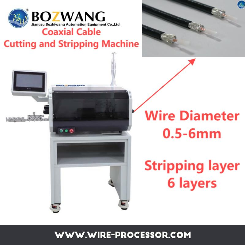 Bzw-886q2 Automatic Coaxial Cable Cutting and Stripping Machine