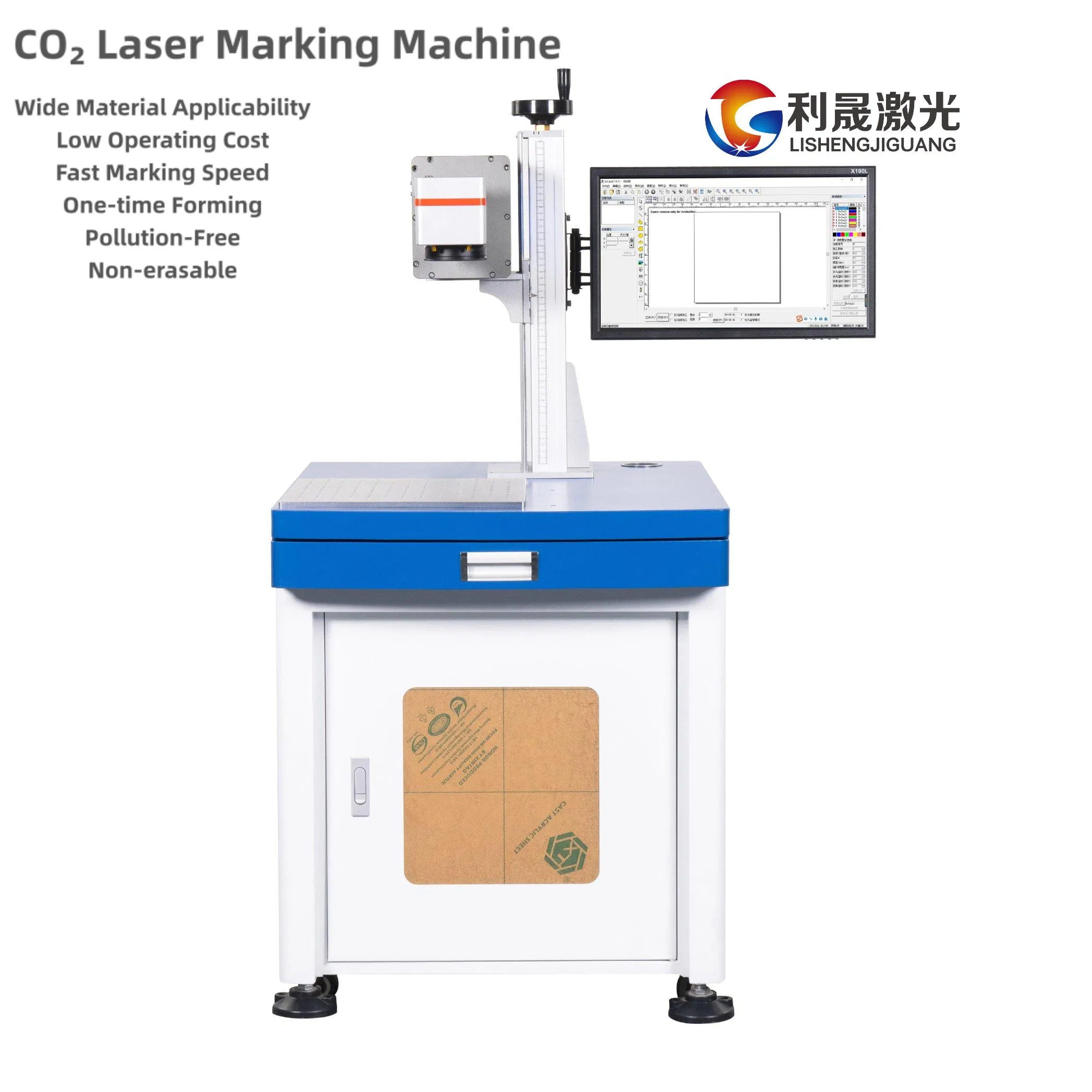 Advanced Gaseous CO2 Laser Engraving Machine System for Wood and Bamboo Products Laser Marking Machine
