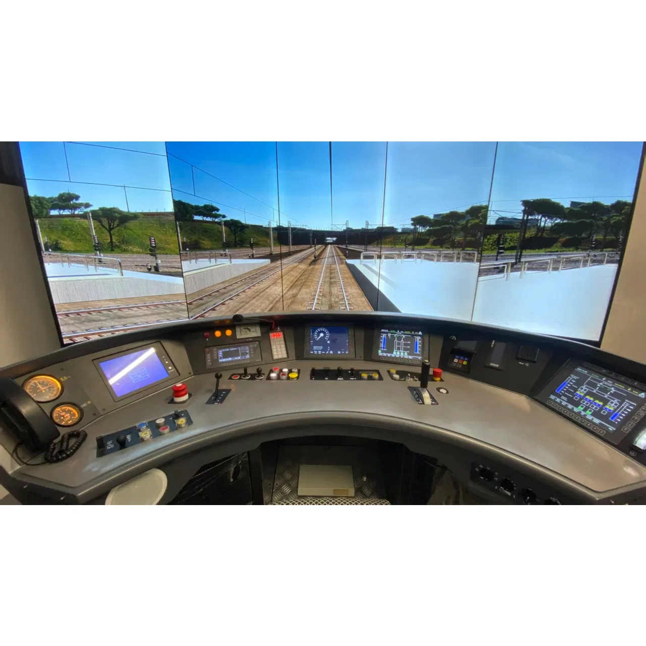 Rail Transit Simulation System with Digital Monitoring Interface