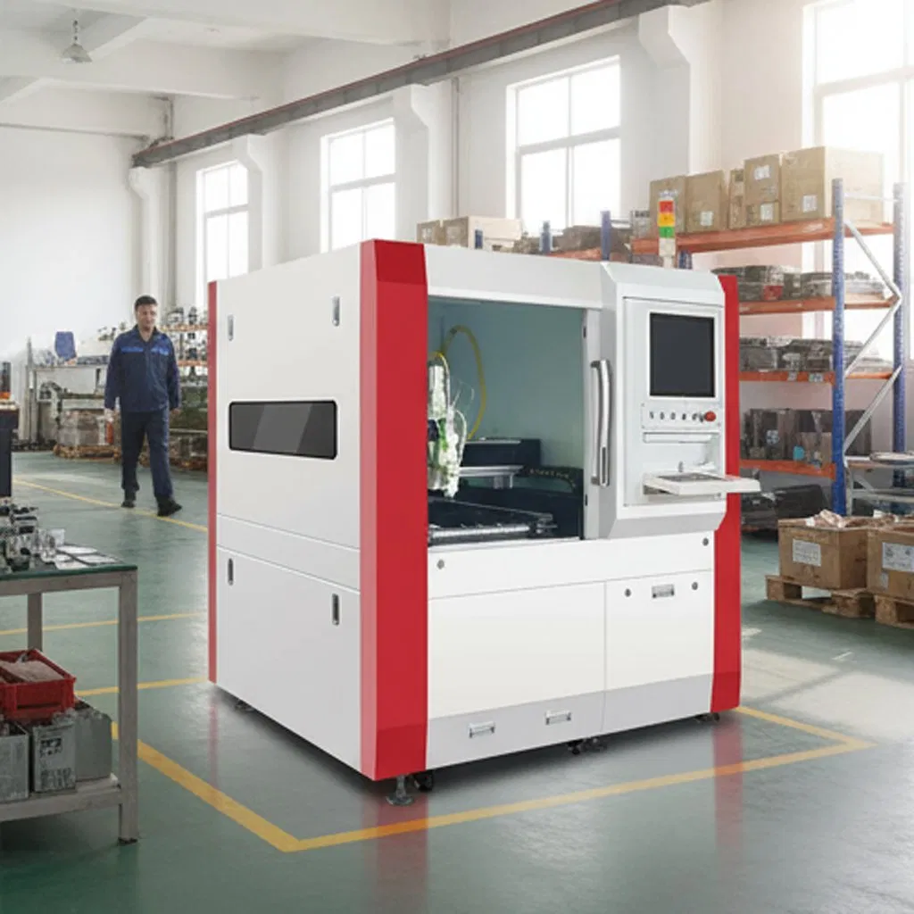 Fully Elosed Small Layout CNC Fiber Laser Cutting Machine with High Precision and Speed Cutting Thin Metal Plate 1500W 3000W