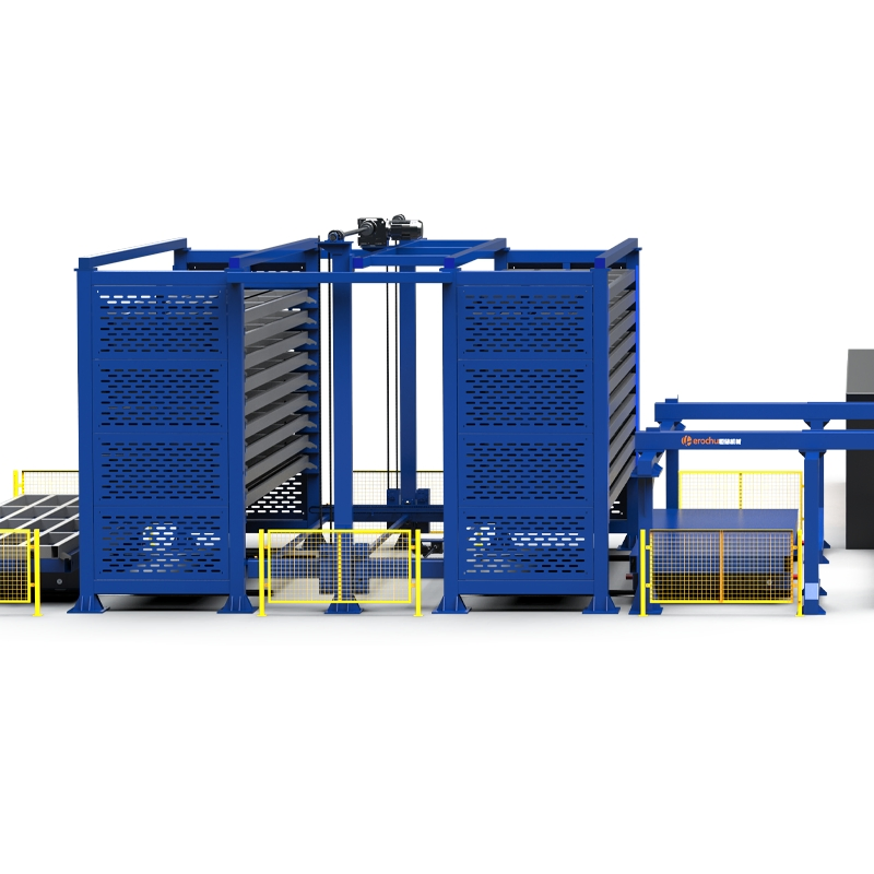 Advanced Dual-Tower Sheet Metal Storage and Laser Cutting System