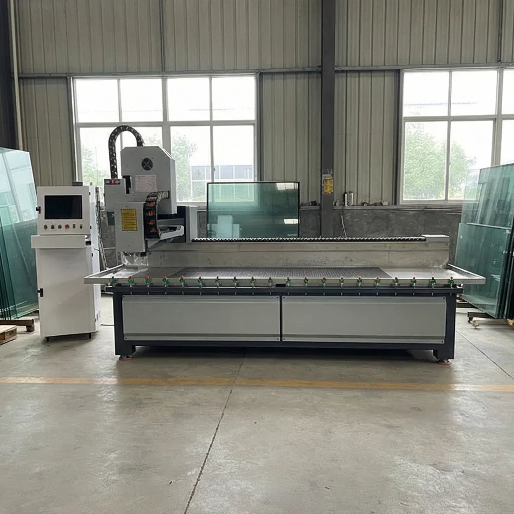 Znxu Automatic CNC Engraving and Milling Machine New Design Glass Working Center with Core Components PLC Engine Motor Pump