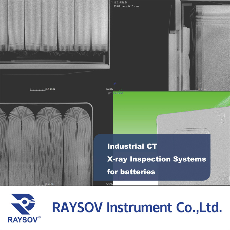 Three-Dimensional 3D Restructure Li Lion Battery Testing Microfocus Nano CT Microfocus Computed Tomography Inspection Ai Detection Systems Reverse Engineering