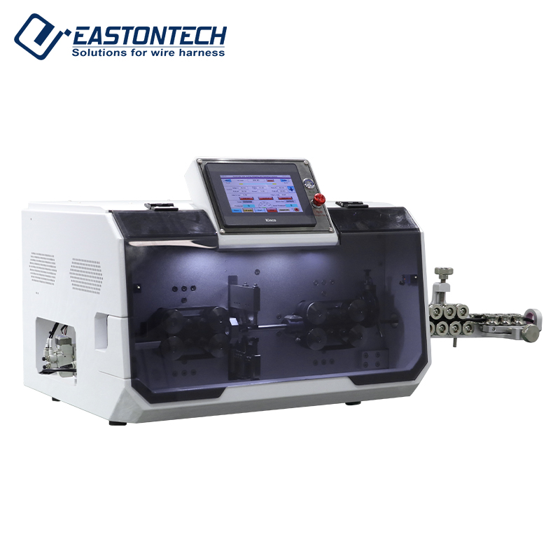 Fully Automatic 4-30mm2 Multi-Core Electronic Wire Cutting Stripping Cable Cutting out Jacket and Inner Cores Stripping Cable Stripper Peeling Machine