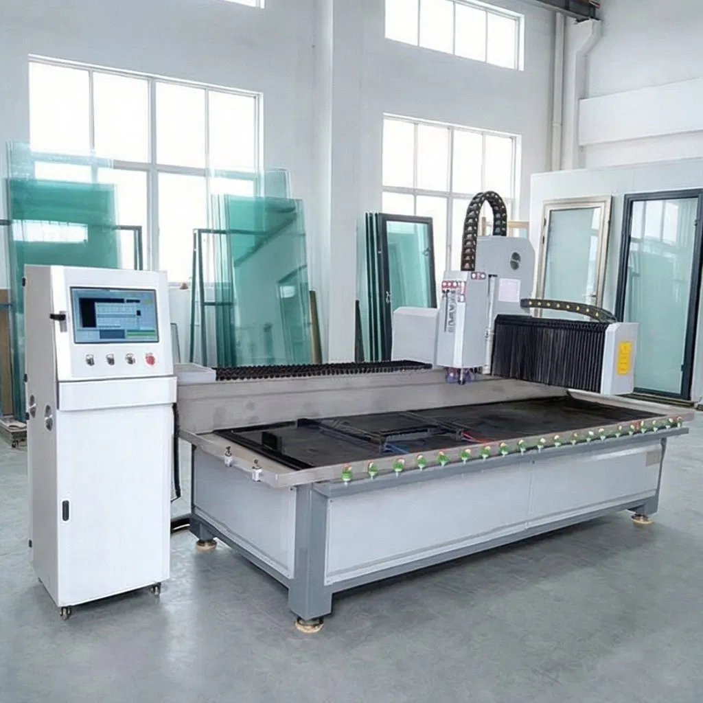 The Core Motor Assembly of The Fully Automatic Three-Axis CNC Glass Milling Machine Is Used for Cutting, Drilling, and Internal Edge Grinding.