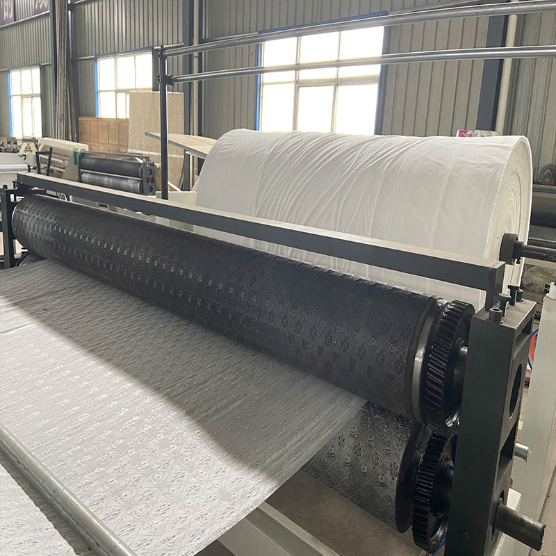 Full Automatic Glue Lamination Embossing Toilet Paper Roll Making Cutting Machine