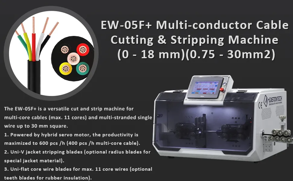 Multi-Conductor Cable Cutting & Stripping Machine