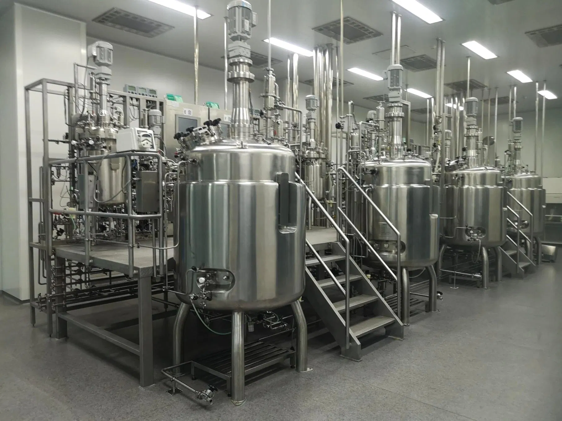 Industrial Automatic Fermenter System Multistage Stainless Steel Fermenter System