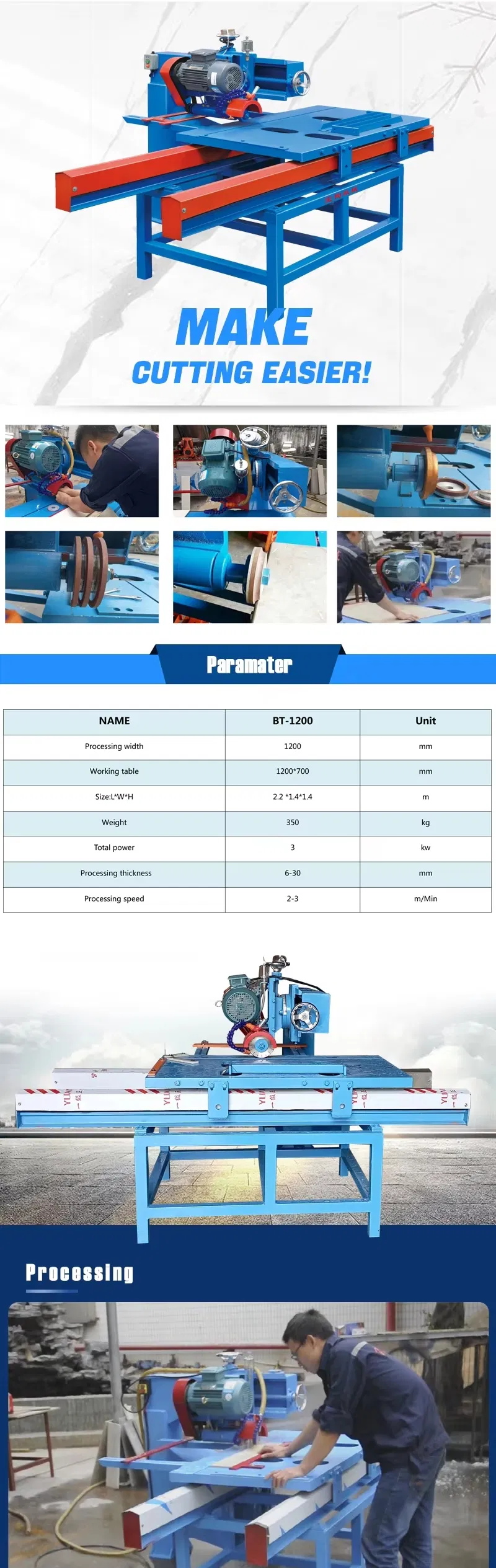 High-Performance Tile Processing Equipment