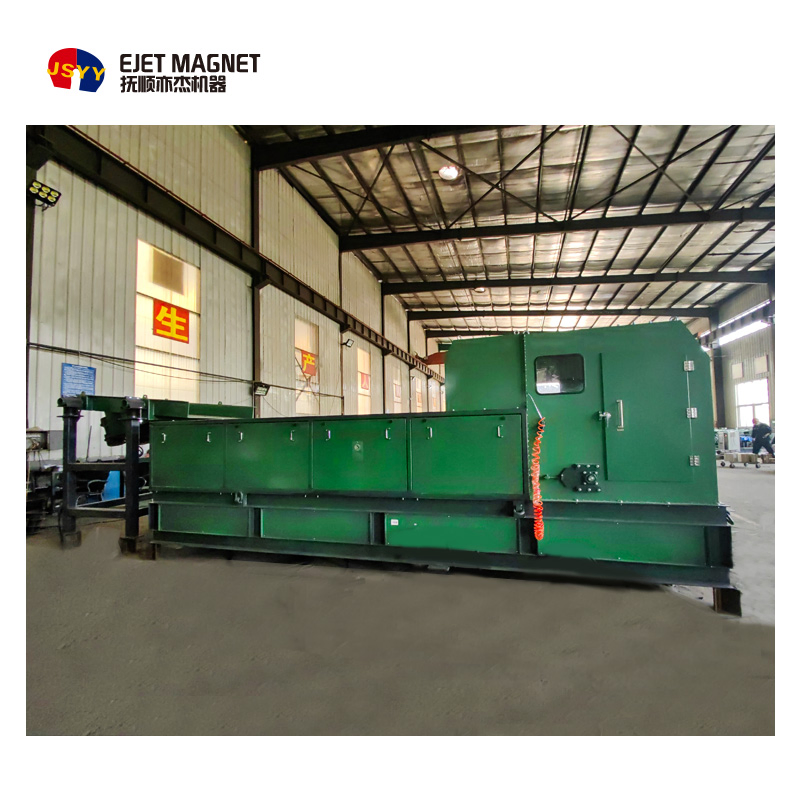 Magnetic Separating System for Steel Scrap Is Used for Separating Aluminum and Plastic