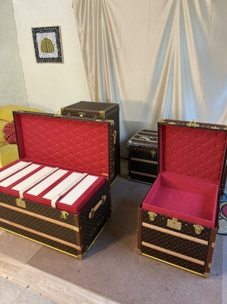Famous LV Monogram Coffee Table / Side Table Trunk (Custom Logo) Manufacturers, Supplier
