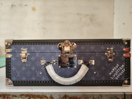 Wholesale LV Style Navy Monogram Hard Trunk | Luxury Storage & Decorative Case-M4700ZX Supplier, Exporters