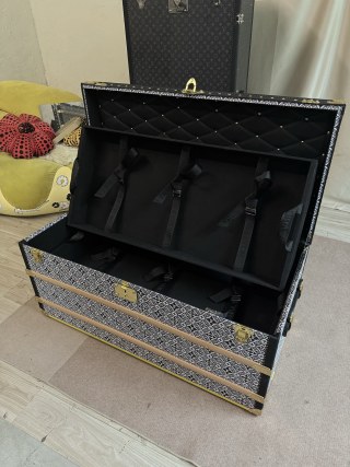 Famous LV Style 1854s Monogram Coffee Table Trunk (Black Lining) Manufacturers, Factories