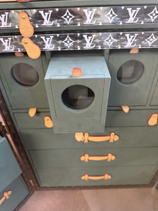 Famous New Luxury Monogram Watch Winder Vanity Cabinet with Official Dark Green Lining Manufacturer, Supplier