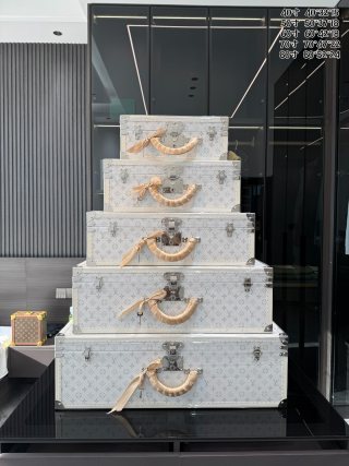 China [Copy] Louis Vuitton Style White Monogram Hard Case Trunk Suppliers, Factories