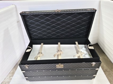 Famous M4700CJ Custom Black Monogram Coffee Table Trunk  Luxury Storage Chest Supplier, Suppliers