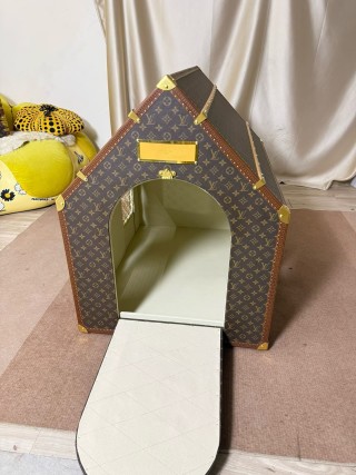 Wholesale Luxury Monogram Pet House - Designer Dog/Cat Villa with Ramp & Window Manufacturer, Supplier