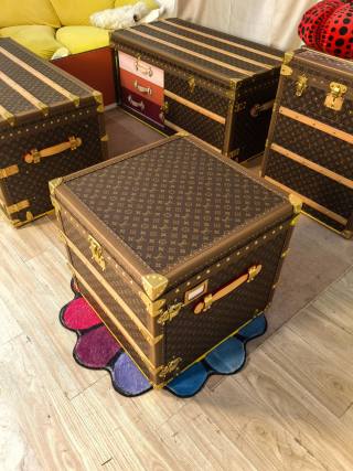 High-Quality 2026S New LV Style Monogram Side Table 2 Drawer Storage Supplier, Factories