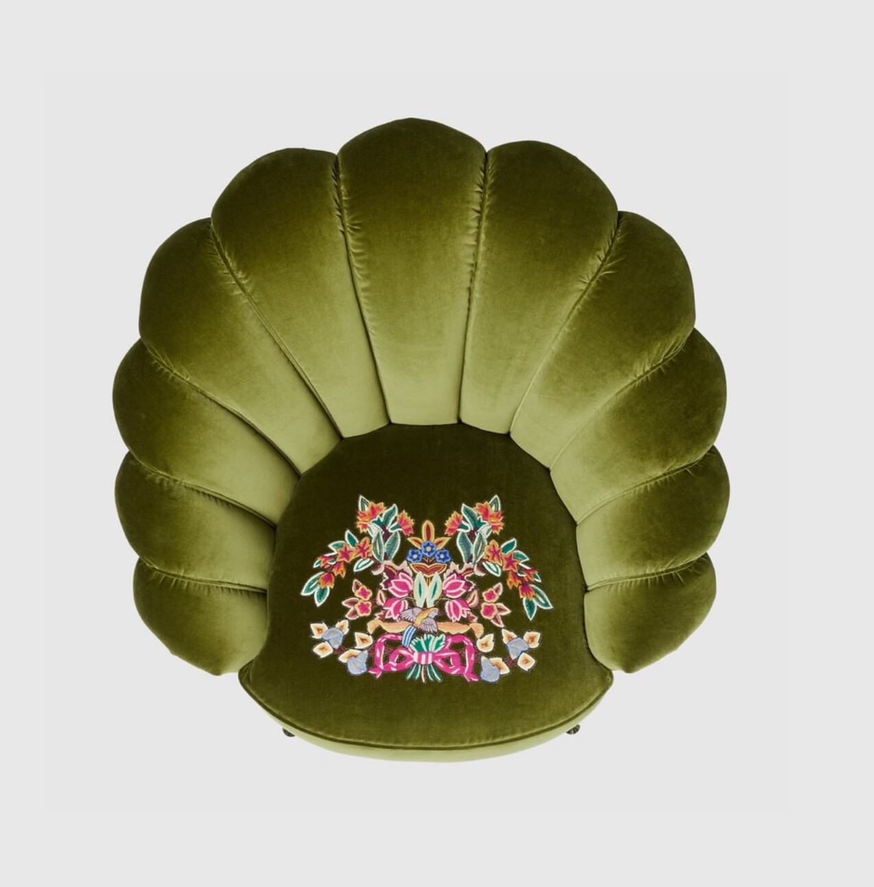 High-Quality  Furniture Chair Owl Embroidered Velvet Embroidered Flowers Velvet Armchair Exporter, Products