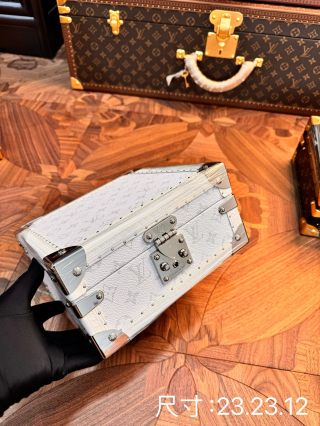 Famous LV Inspired White Monogram Jewelry Box - Multi-Compartment Jewelry Trunk Exporter, Exporters
