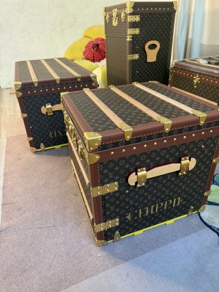 Famous LV Monogram Coffee Table / Side Table Trunk (Custom Logo) Manufacturers, Supplier