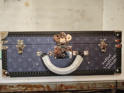 Wholesale LV Style Navy Monogram Hard Trunk | Luxury Storage & Decorative Case-M4700ZX Supplier, Exporters