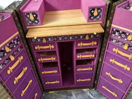 High-Quality : Louis Vuitton Vanity Trunk (M4700SZT) – Monogram Canvas with Purple Interior Manufacturers, Factories