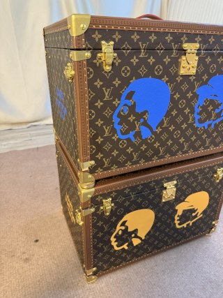 Wholesale Autumn Limited Edition Monogram Storage Trunk Set Luxury Cartoon Graffiti Storage Cabinets Product, Service