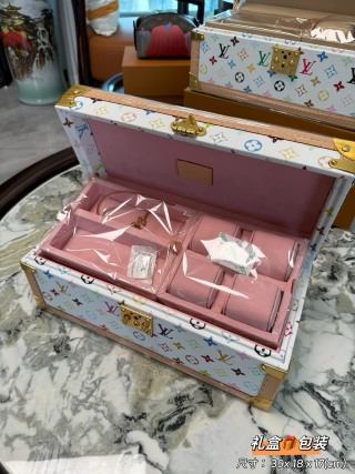 High-Quality Top Grade Replica LV M20209 White Multicolor Coffret 8 Montres - Luxury Jewelry & Watch Storage Trunk  Manufacturers, Exporters