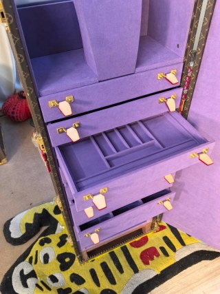 Wholesale LV Monogram Jewelry Cabinet Trunk (Custom Violet Lining) Suppliers, Service